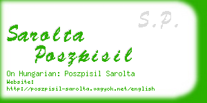 sarolta poszpisil business card